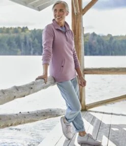 L.L.Bean Women's SoftLight Quilted Top, Quarter-Zip -L.L.Bean 519257 0 48