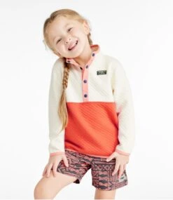 L.L.Bean Infants' And Toddler's Quilted Quarter-Snap Pullover, Colorblock -L.L.Bean 519373 0 45