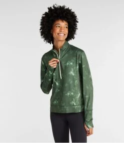L.L.Bean Women's VentureSoft Pullover, Quarter-Zip Print -L.L.Bean 519459 0 44