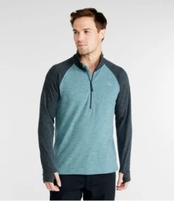 L.L.Bean Men's Adventure Grid Fleece, Quarter-Zip Colorblock 6 L.L.Bean Men's Adventure Grid Fleece, Quarter-Zip Colorblock -L.L.Bean 519535 0 44