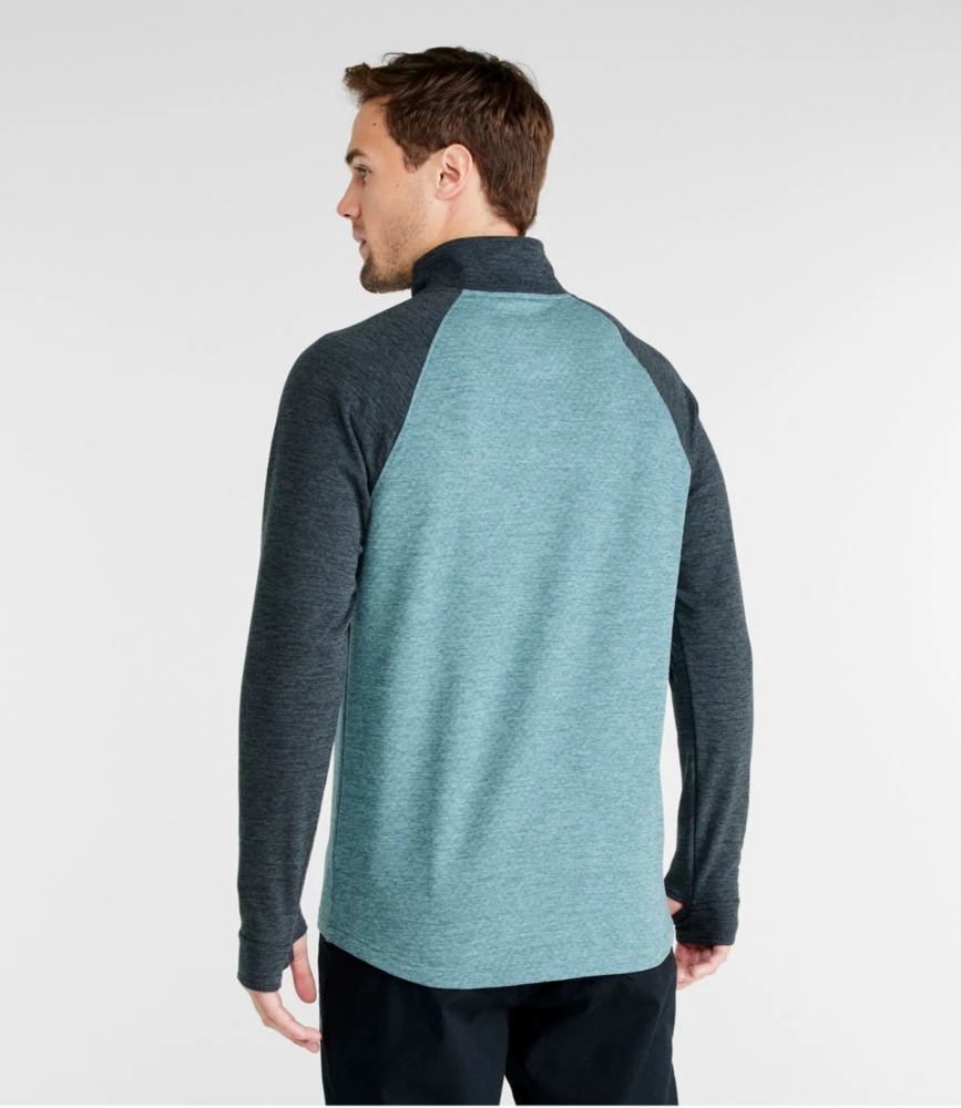 L.L.Bean Men's Adventure Grid Fleece, Quarter-Zip Colorblock 5 L.L.Bean Men's Adventure Grid Fleece, Quarter-Zip Colorblock - Image 3