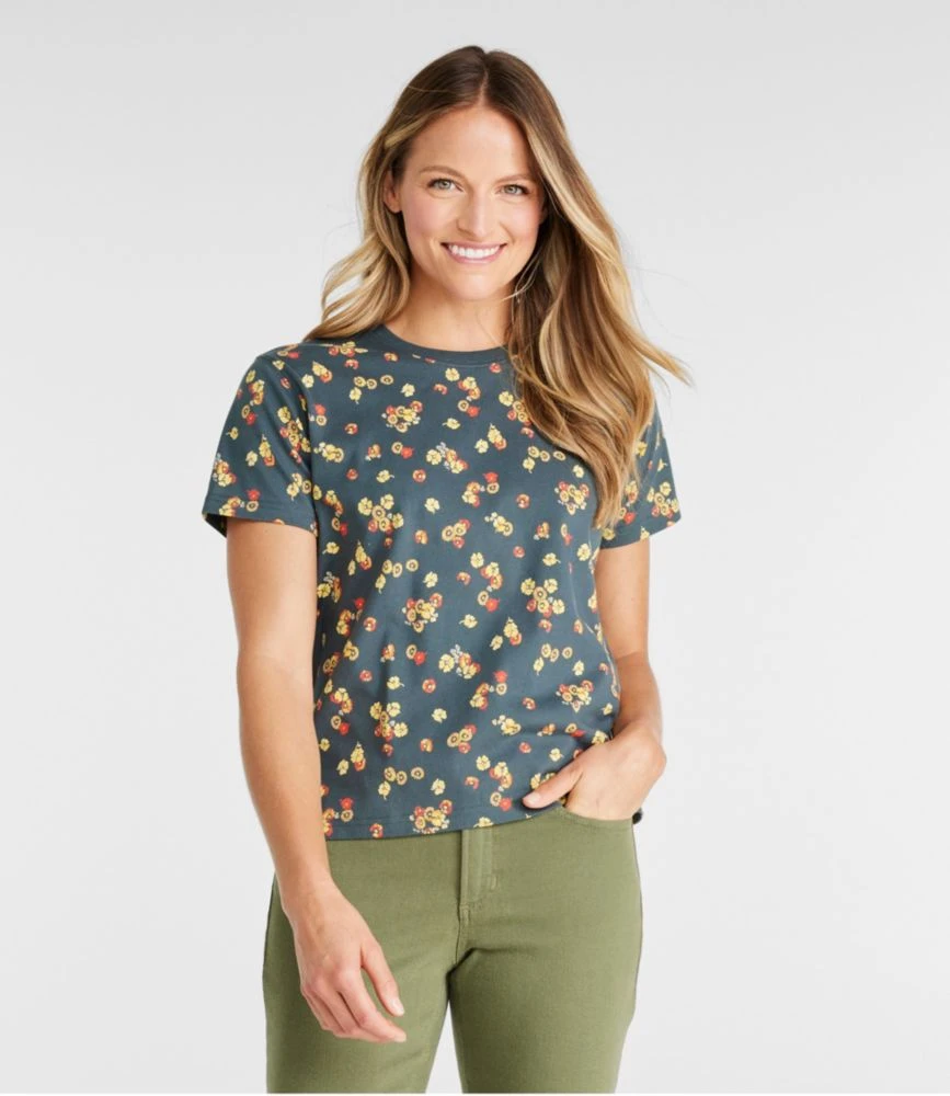 L.L.Bean Women's Saturday T-Shirt, Crewneck Short-Sleeve Print 4 L.L.Bean Women's Saturday T-Shirt, Crewneck Short-Sleeve Print - Image 2