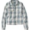 L.L.Bean Women's Signature Heritage Textured Flannel Shirt, Cropped -L.L.Bean 519722 34362 41