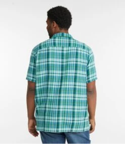 L.L.Bean Men's Rugged Waffle Shirt, Plaid, Traditional Untucked Fit, Short-Sleeve -L.L.Bean 519778 0 47