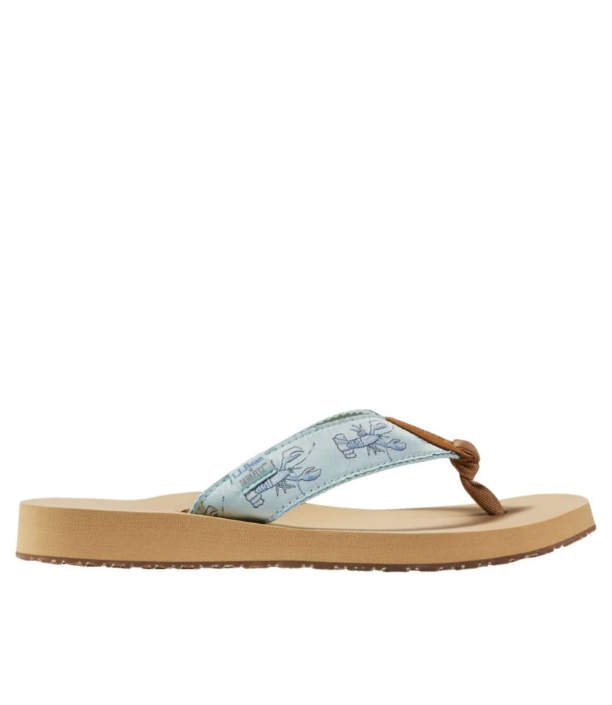 L.L.Bean Women's Maine Isle Flip-Flops, Woven Sara Fitz 3 L.L.Bean Women's Maine Isle Flip-Flops, Woven Sara Fitz