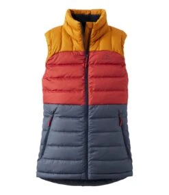 L.L.Bean Women's Bean's Down Vest, Colorblock