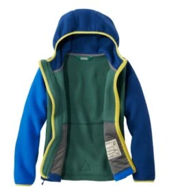 L.L.Bean Kids' Mountain Classic Fleece, Hooded Colorblock -L.L.Bean 520051 0 48