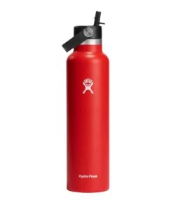 L.L.Bean Hydro Flask Standard Mouth Water Bottle With Flex Straw Cap, 24 Oz.