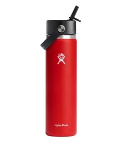 L.L.Bean Hydro Flask Wide Mouth Water Bottle With Flex Straw Cap, 24 Oz.